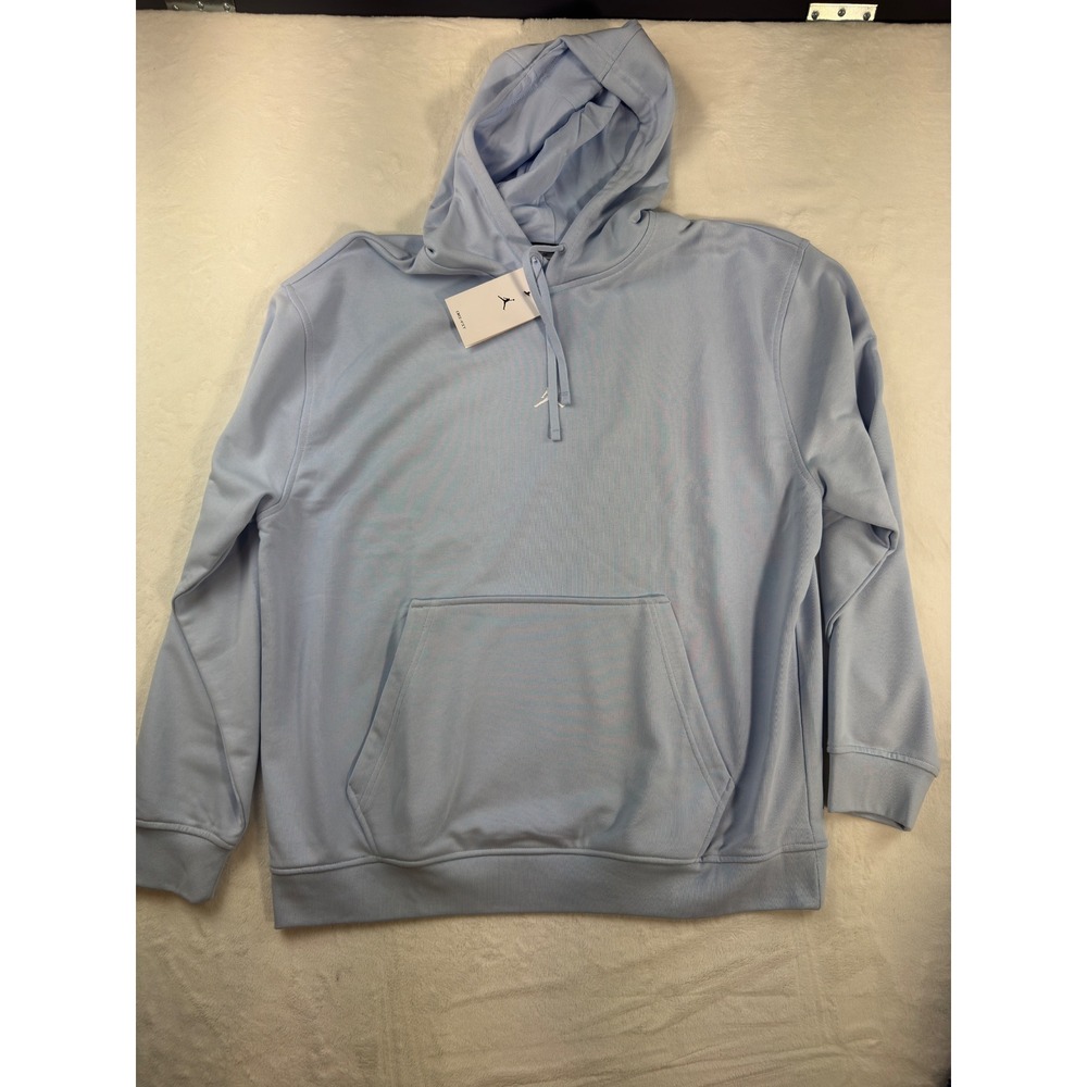 Jordan Sport Dri-FIT Mens Pullover Hoodie Light Blue XL FV8606-407